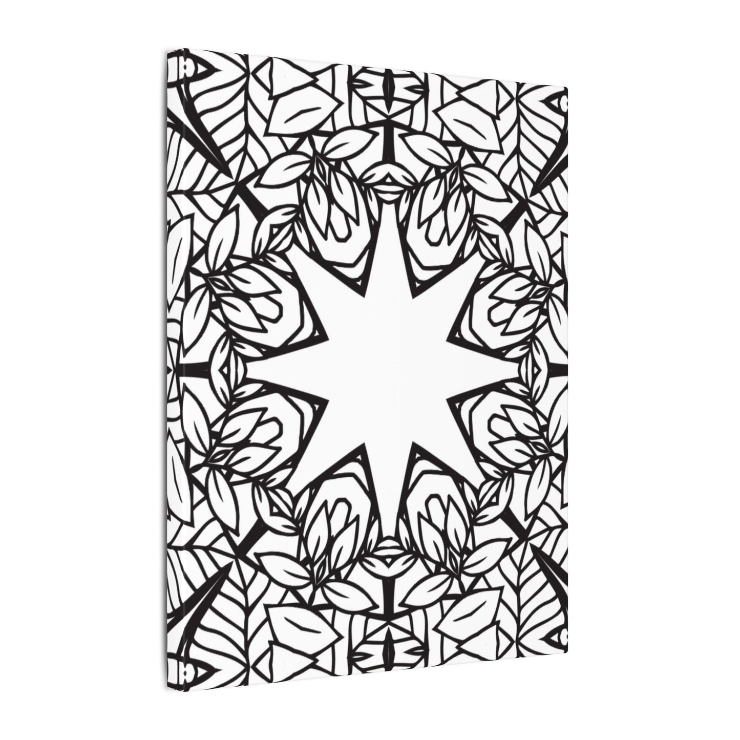 Paint-Your-Own Mandala Canvas Design #3, Stretched, 0.75" (Multi-Size)