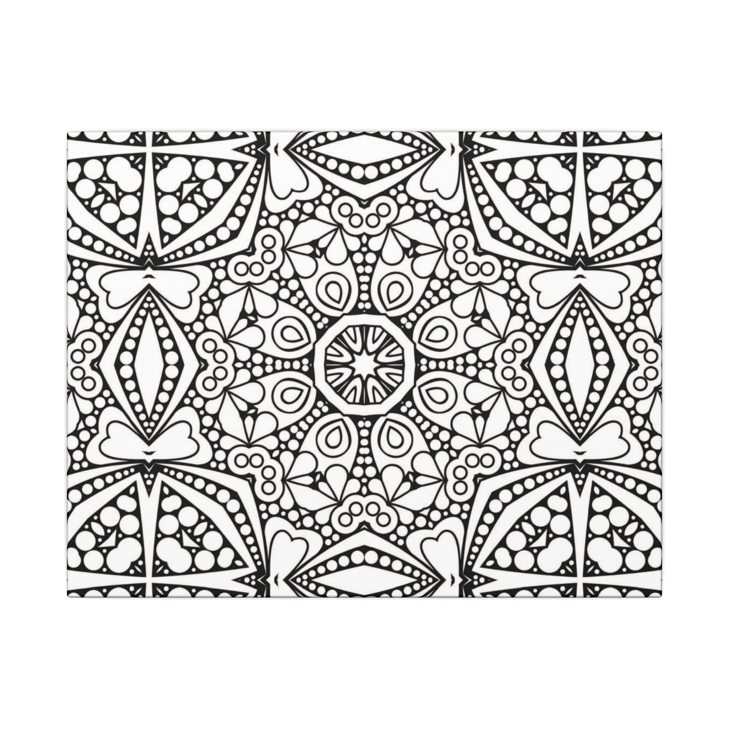 Paint-Your-Own Mandala Canvas Design #45, Stretched, 0.75" (Multi-Size)
