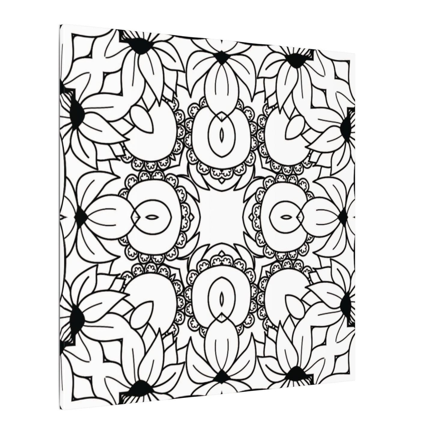 Paint-Your-Own Mandala Canvas Design #48, Stretched, 0.75" (Multi-Size)