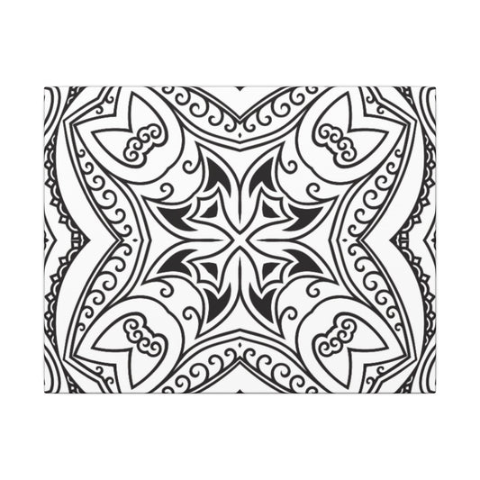 Paint-Your-Own Mandala Canvas Design #13, Stretched, 0.75" (Multi-Size)