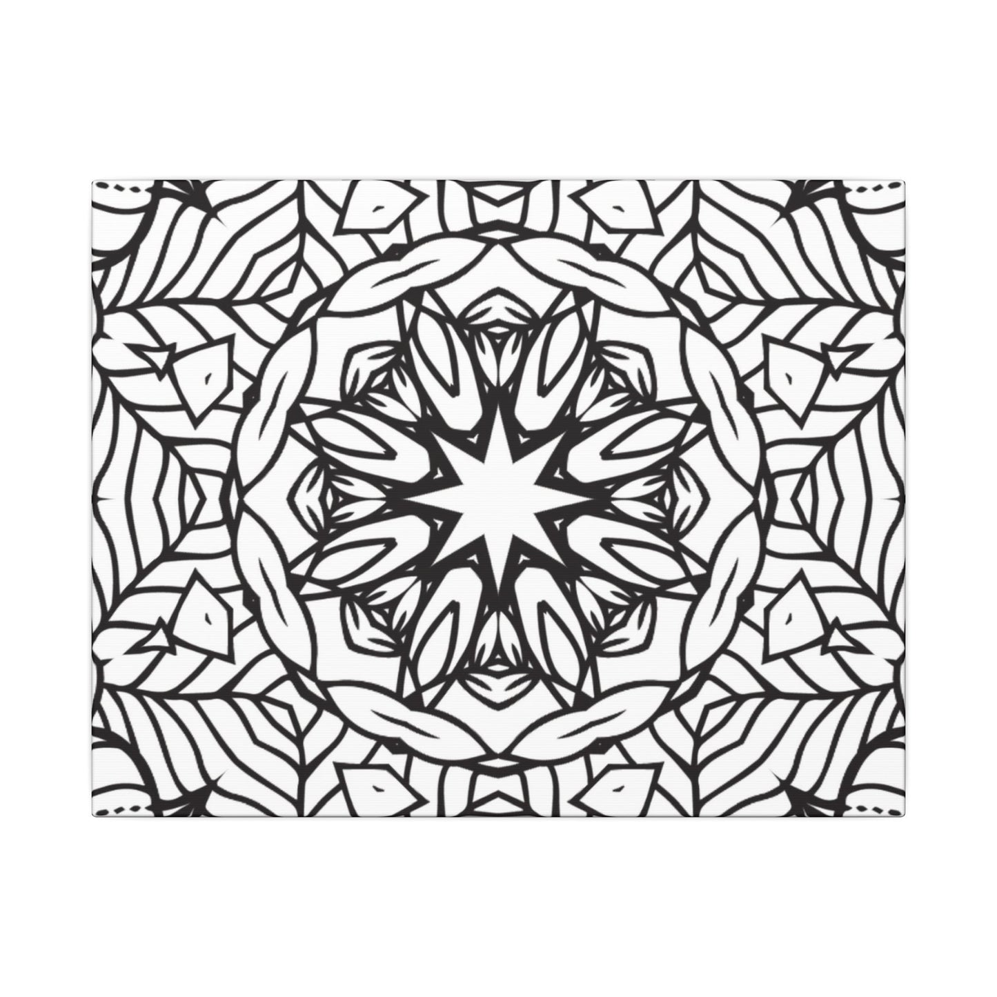 Paint-Your-Own Mandala Canvas Design #20, Stretched, 0.75" (Multi-Size)