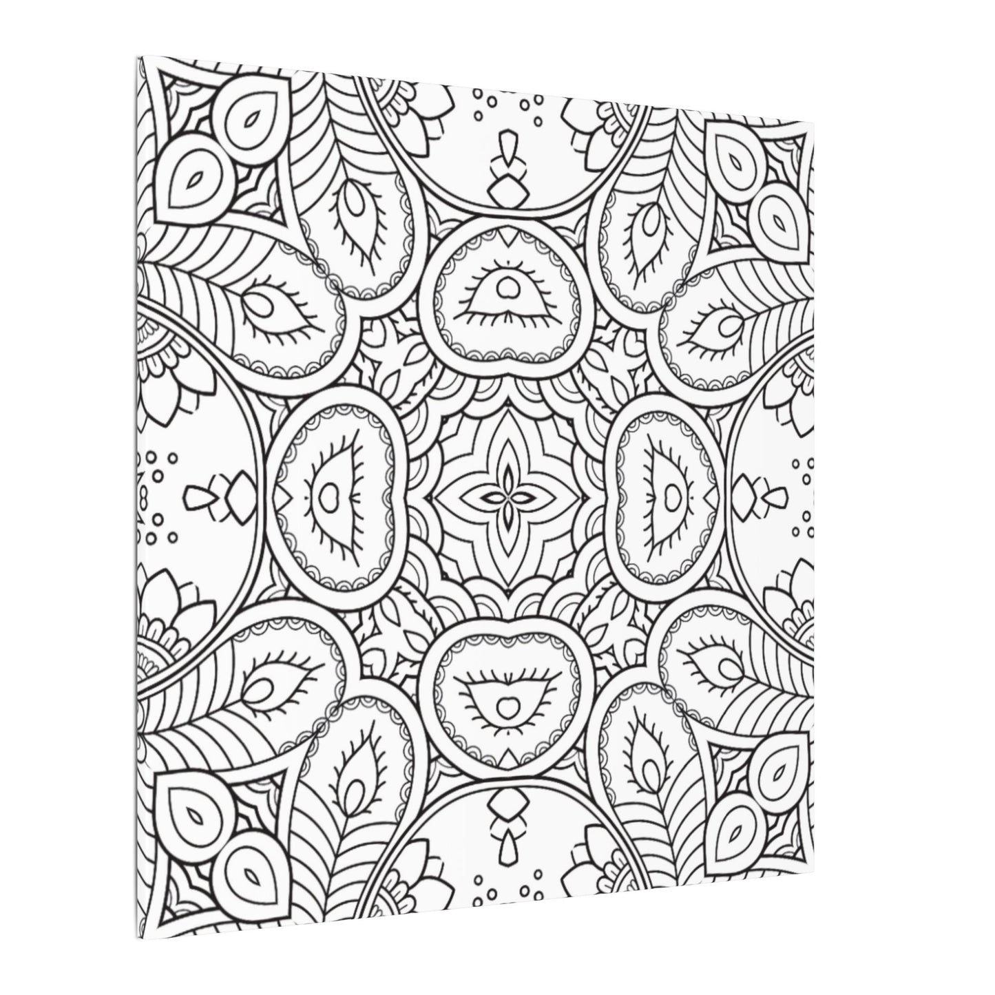 Paint-Your-Own Mandala Canvas Design #24, Stretched, 0.75" (Multi-Size)