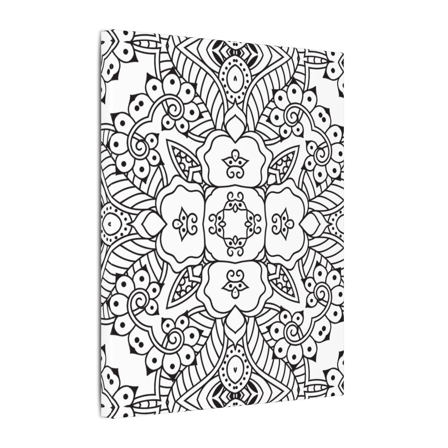Paint-Your-Own Mandala Canvas Design #15, Stretched, 0.75" (Multi-Size)