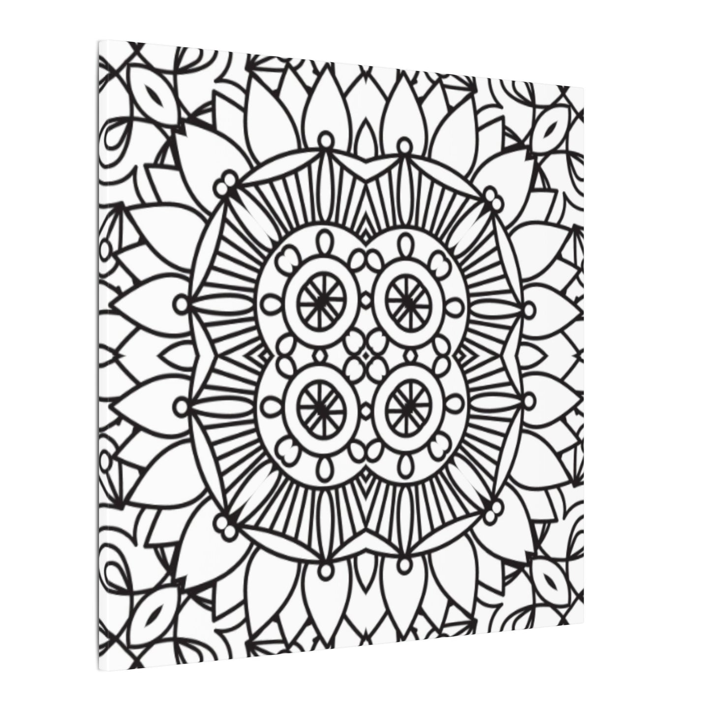 Paint-Your-Own Mandala Canvas Design #14, Stretched, 0.75" (Multi-Size)