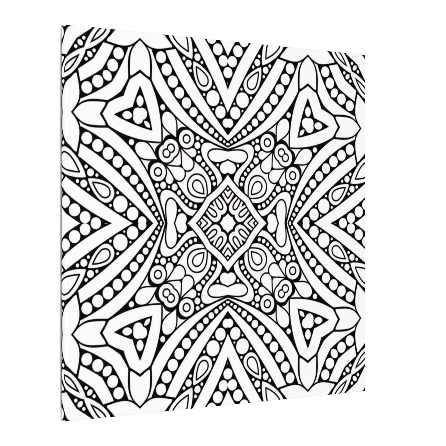 Paint-Your-Own Mandala Canvas Design #44, Stretched, 0.75" (Multi-Size)