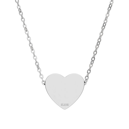 Engravable Heart Necklace — Personalized Sterling Pendant Gift