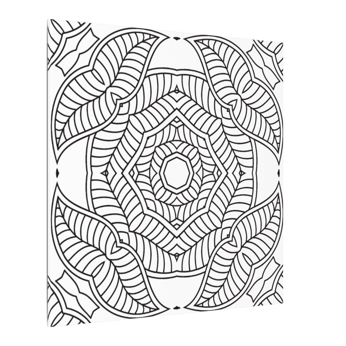 Paint-Your-Own Mandala Canvas Design #31, Stretched, 0.75" (Multi-Size)