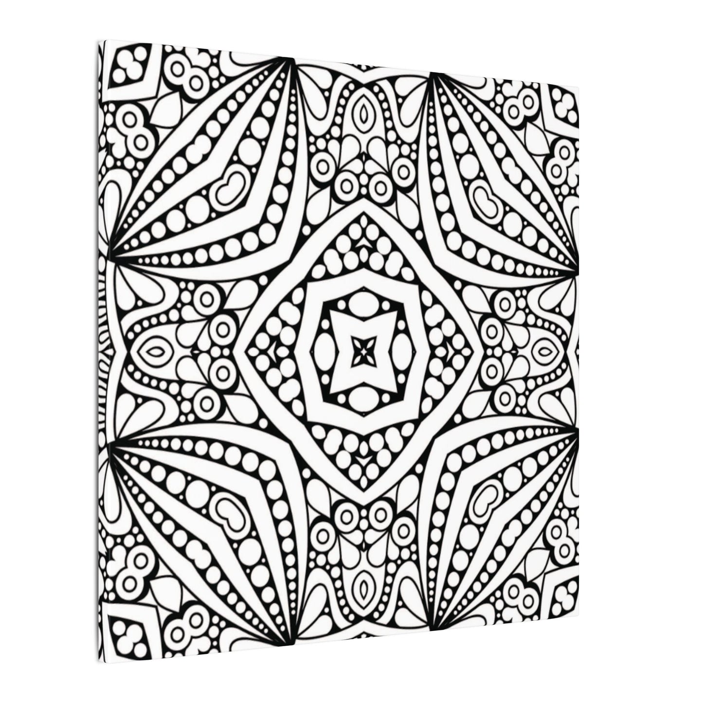 Paint-Your-Own Mandala Canvas Design #39, Stretched, 0.75" (Multi-Size)