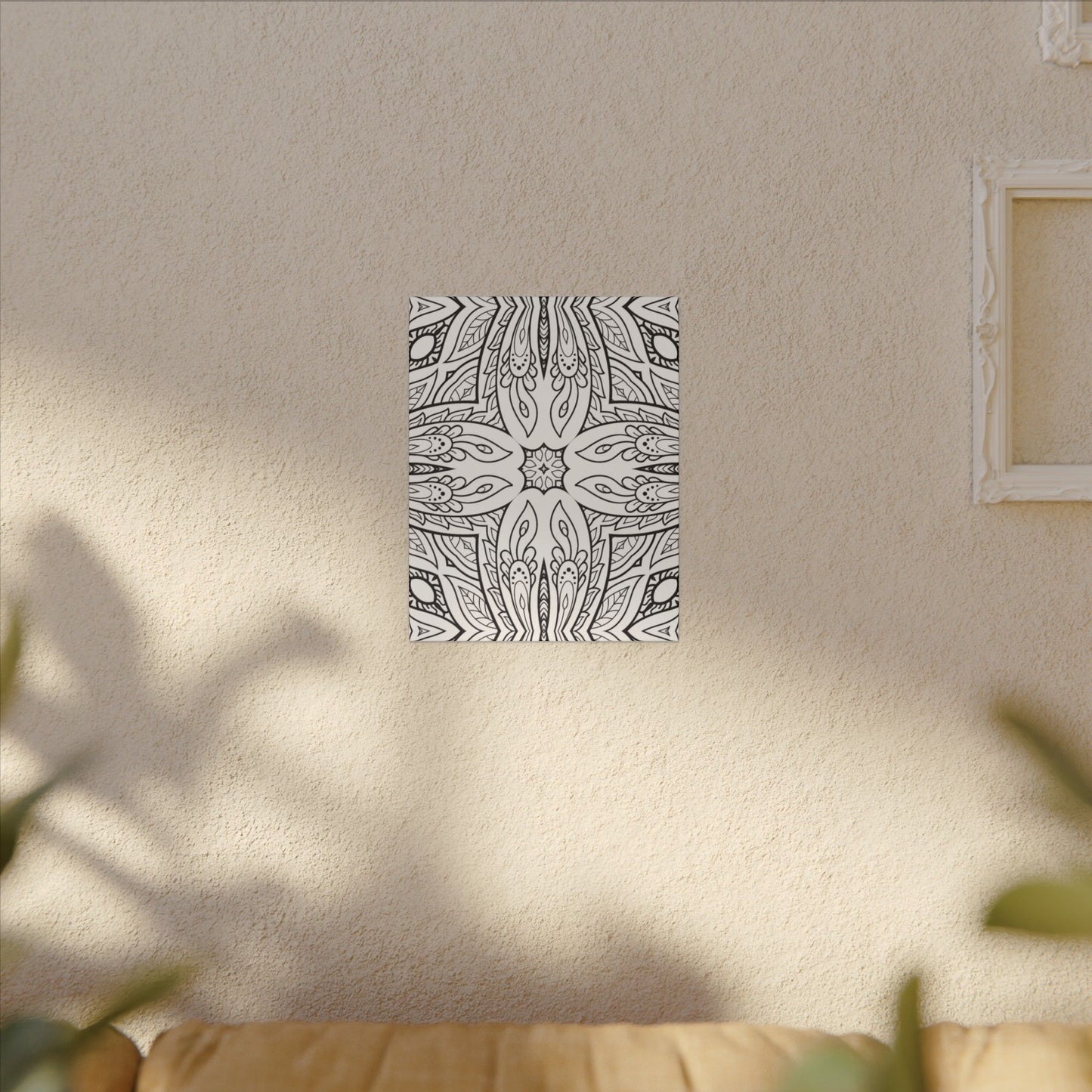 Paint-Your-Own Mandala Canvas Design #10, Stretched, 0.75" (Multi-Size)