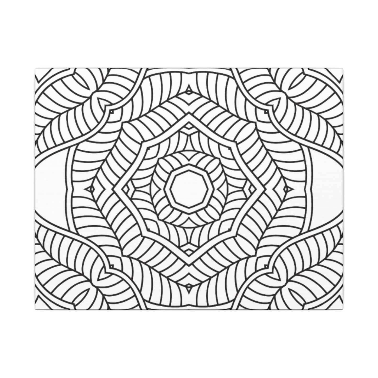 Paint-Your-Own Mandala Canvas Design #31, Stretched, 0.75" (Multi-Size)