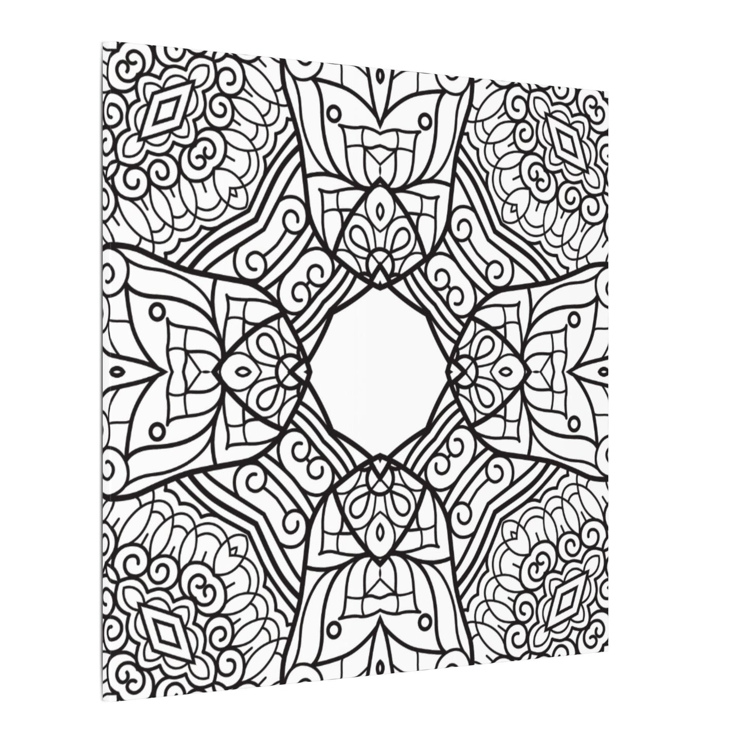 Paint-Your-Own Mandala Canvas Design #12, Stretched, 0.75" (Multi-Size)