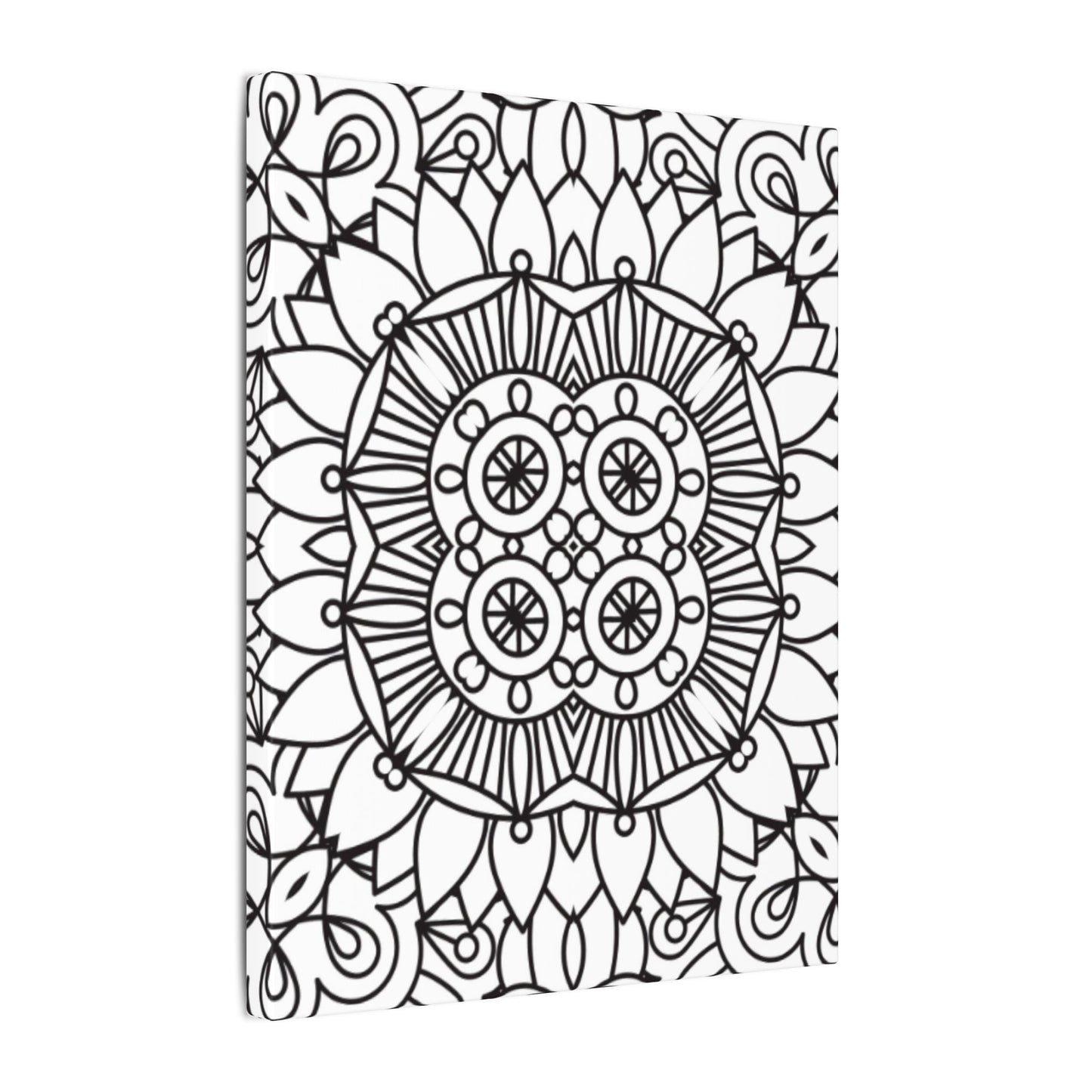 Paint-Your-Own Mandala Canvas Design #14, Stretched, 0.75" (Multi-Size)
