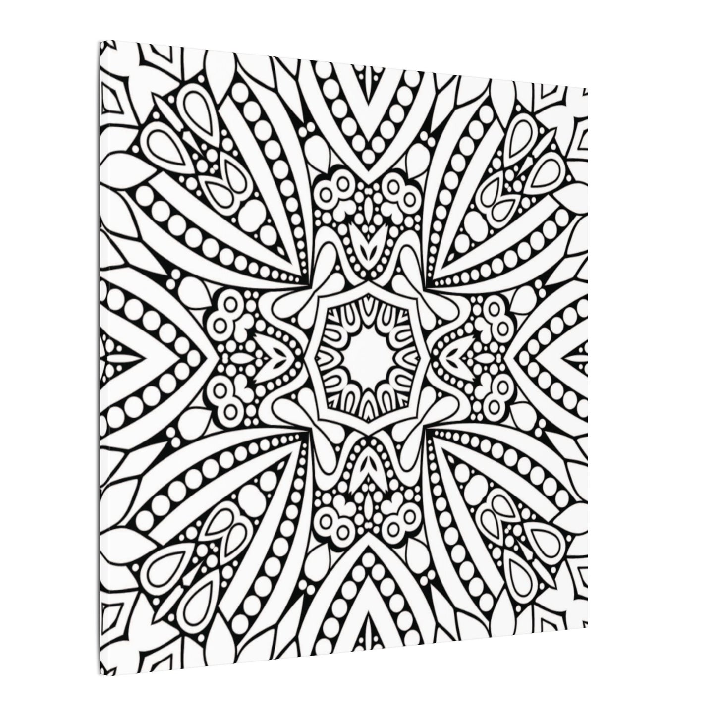 Paint-Your-Own Mandala Canvas Design #47, Stretched, 0.75" (Multi-Size)