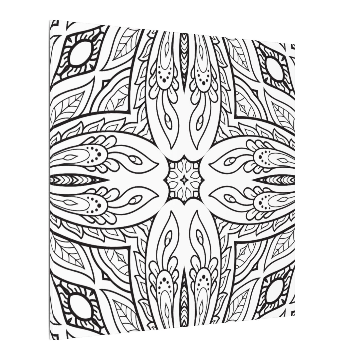 Paint-Your-Own Mandala Canvas Design #10, Stretched, 0.75" (Multi-Size)
