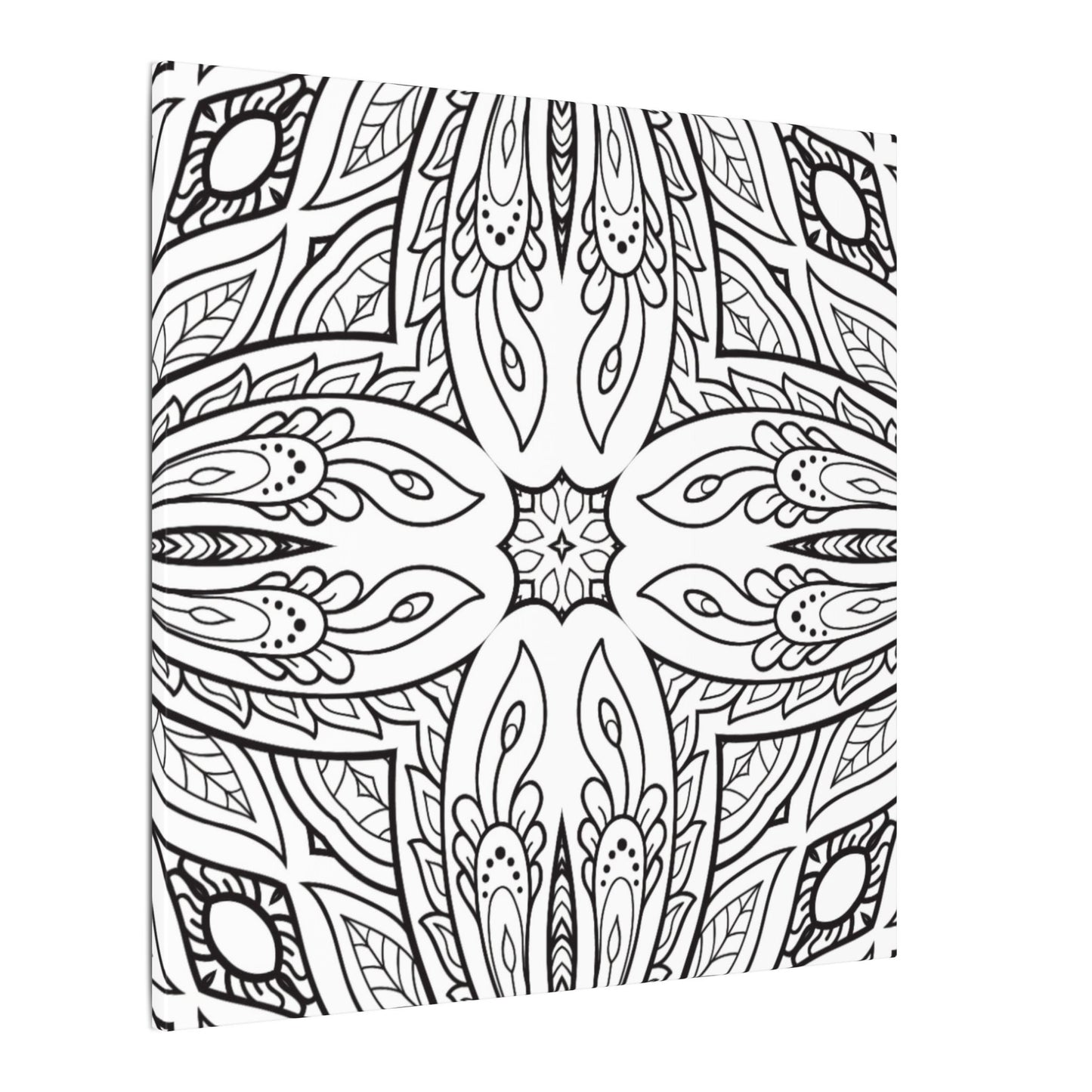Paint-Your-Own Mandala Canvas Design #10, Stretched, 0.75" (Multi-Size)