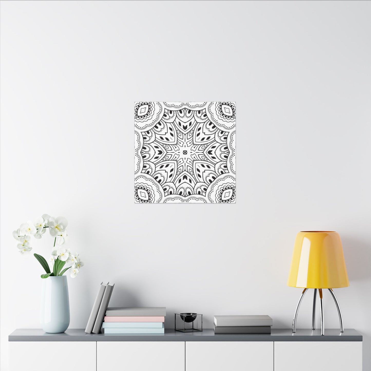 Paint-Your-Own Mandala Canvas Design #5, Stretched, 0.75" (Multi-Size)