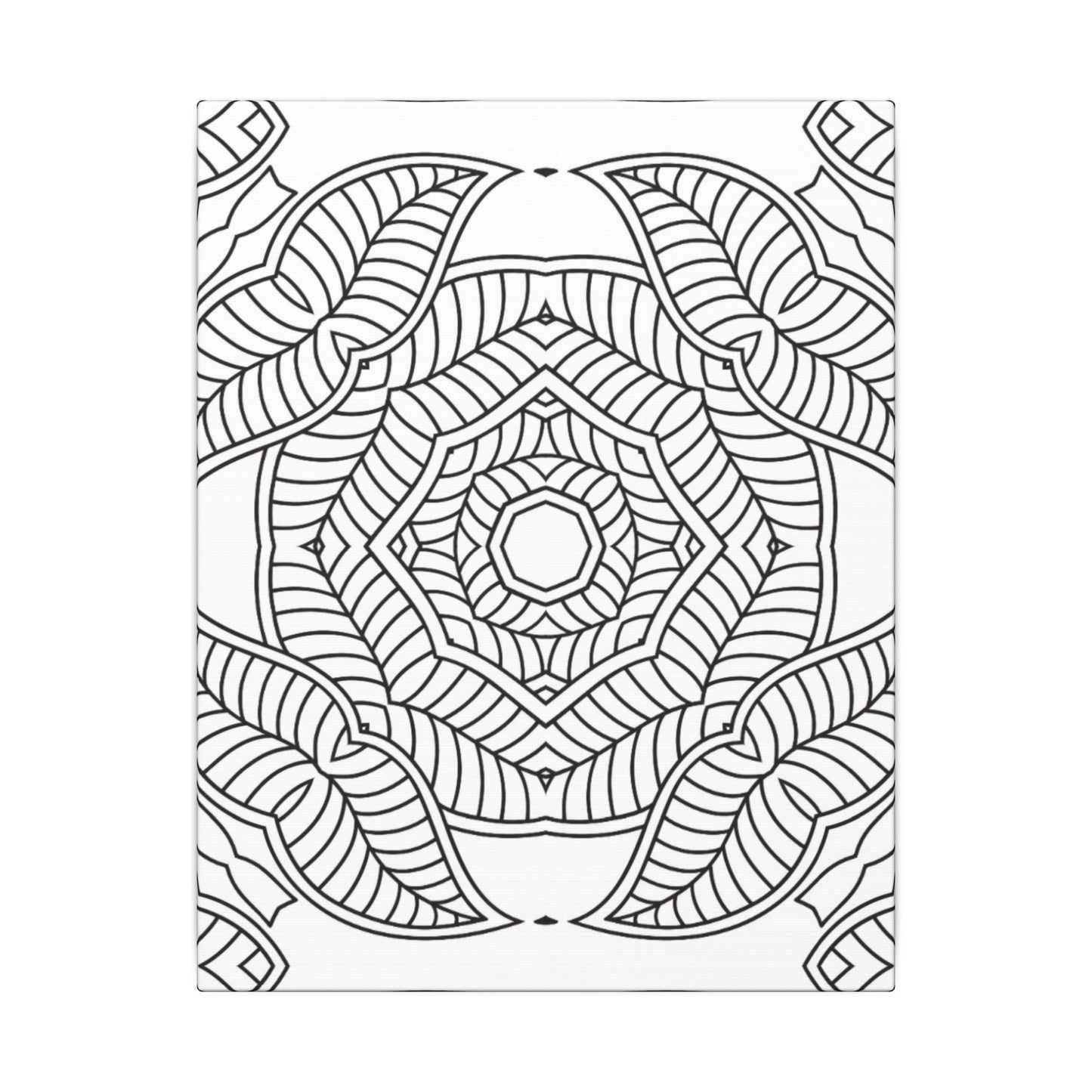 Paint-Your-Own Mandala Canvas Design #31, Stretched, 0.75" (Multi-Size)