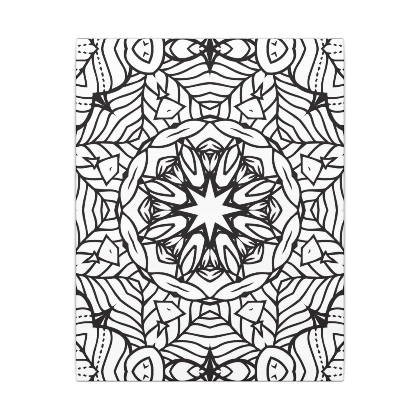 Paint-Your-Own Mandala Canvas Design #20, Stretched, 0.75" (Multi-Size)