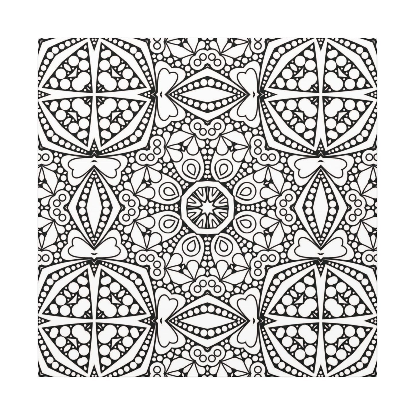 Paint-Your-Own Mandala Canvas Design #45, Stretched, 0.75" (Multi-Size)
