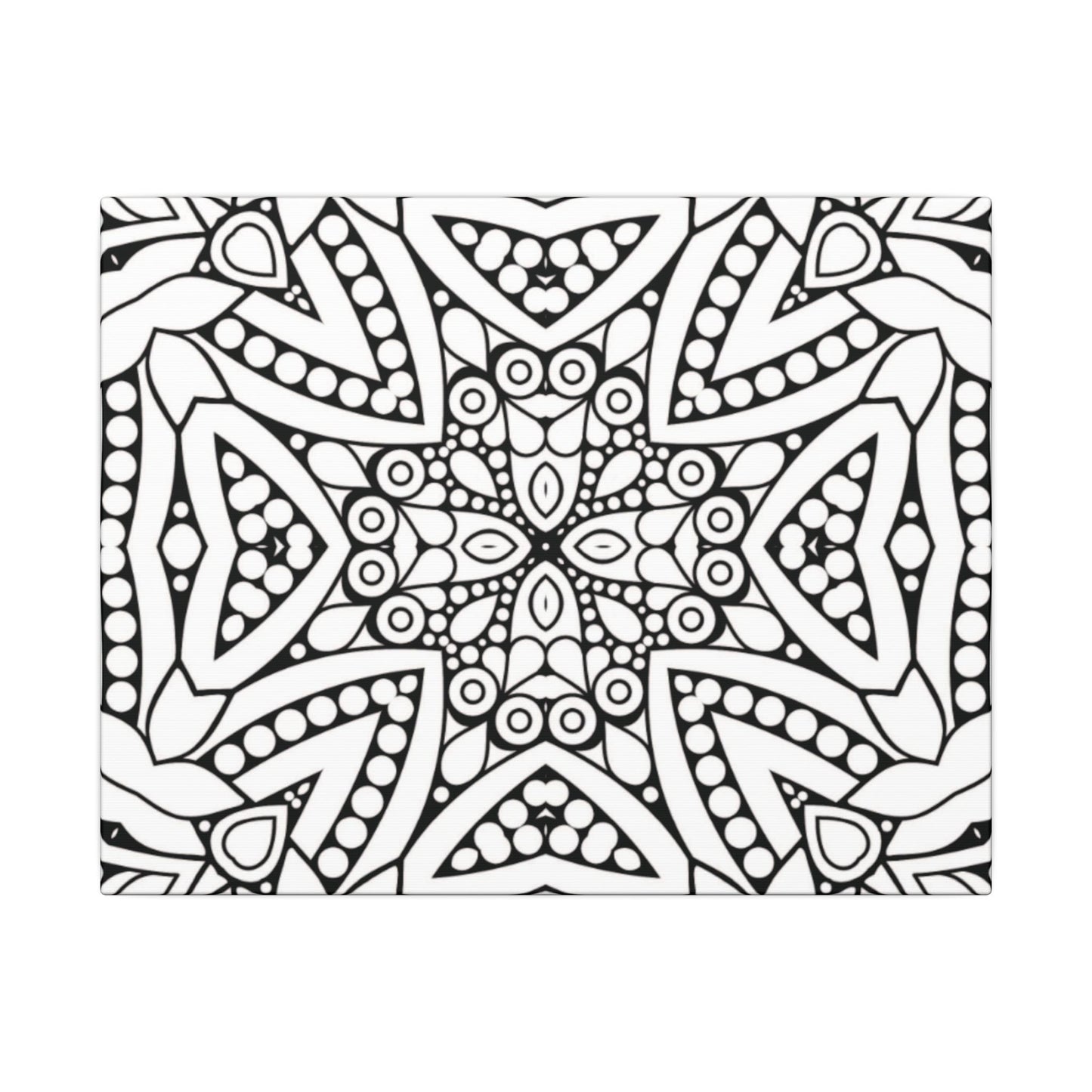 Paint-Your-Own Mandala Canvas Design #50, Stretched, 0.75" (Multi-Size)