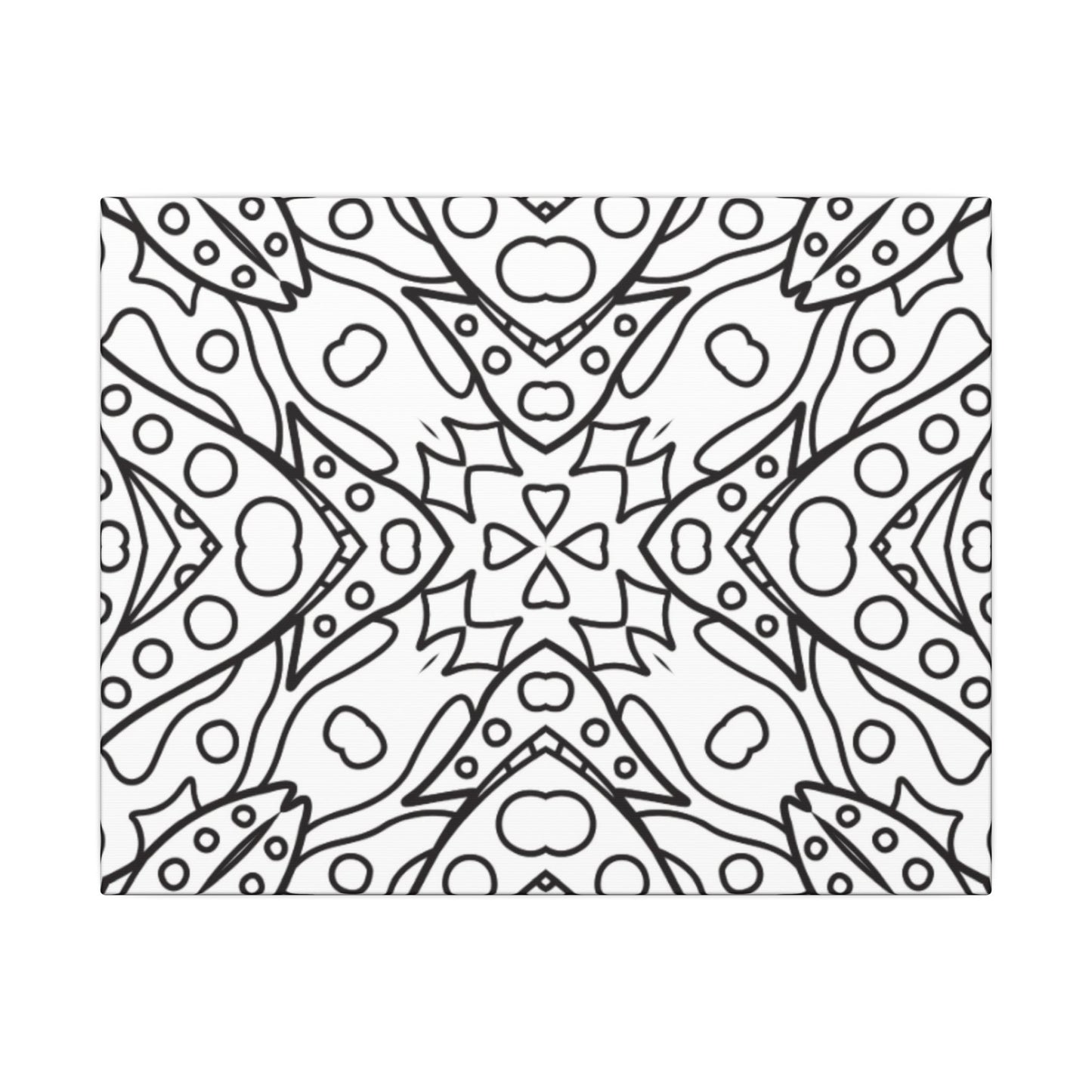 Paint-Your-Own Mandala Canvas Design #22, Stretched, 0.75" (Multi-Size)