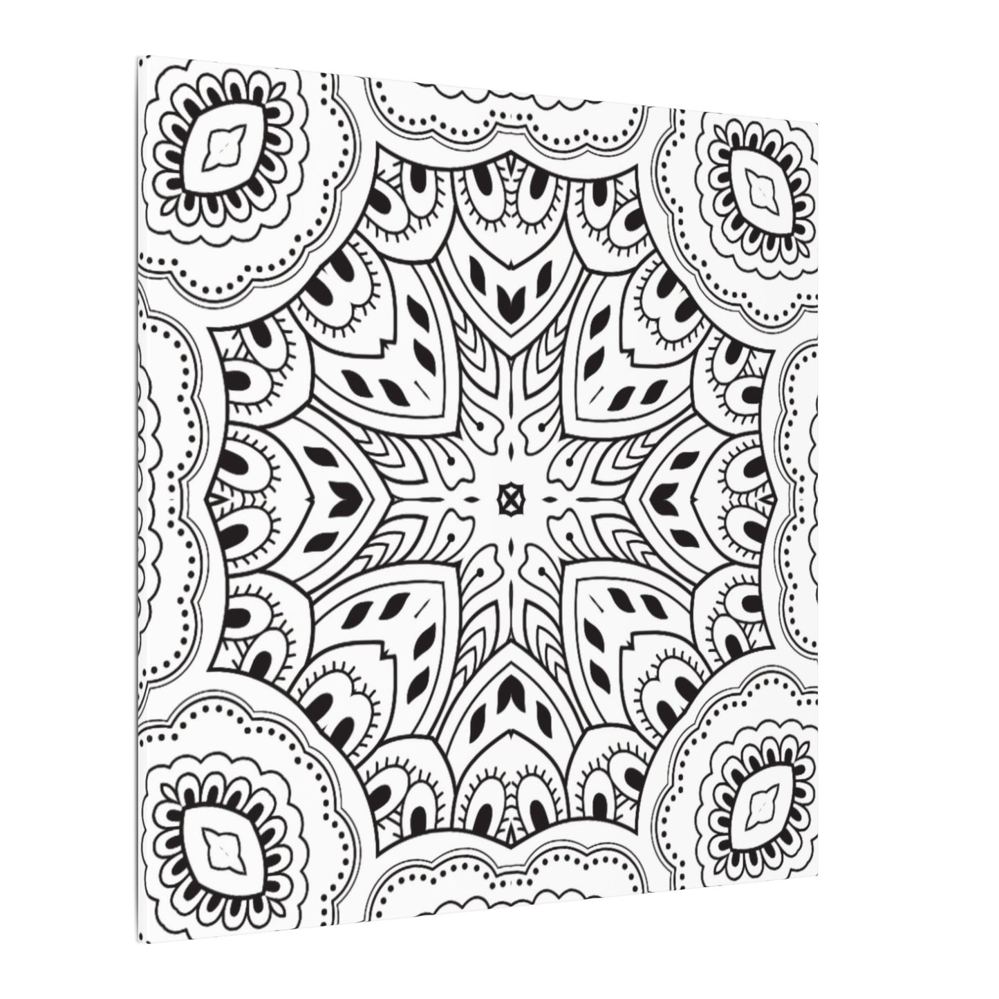 Paint-Your-Own Mandala Canvas Design #5, Stretched, 0.75" (Multi-Size)