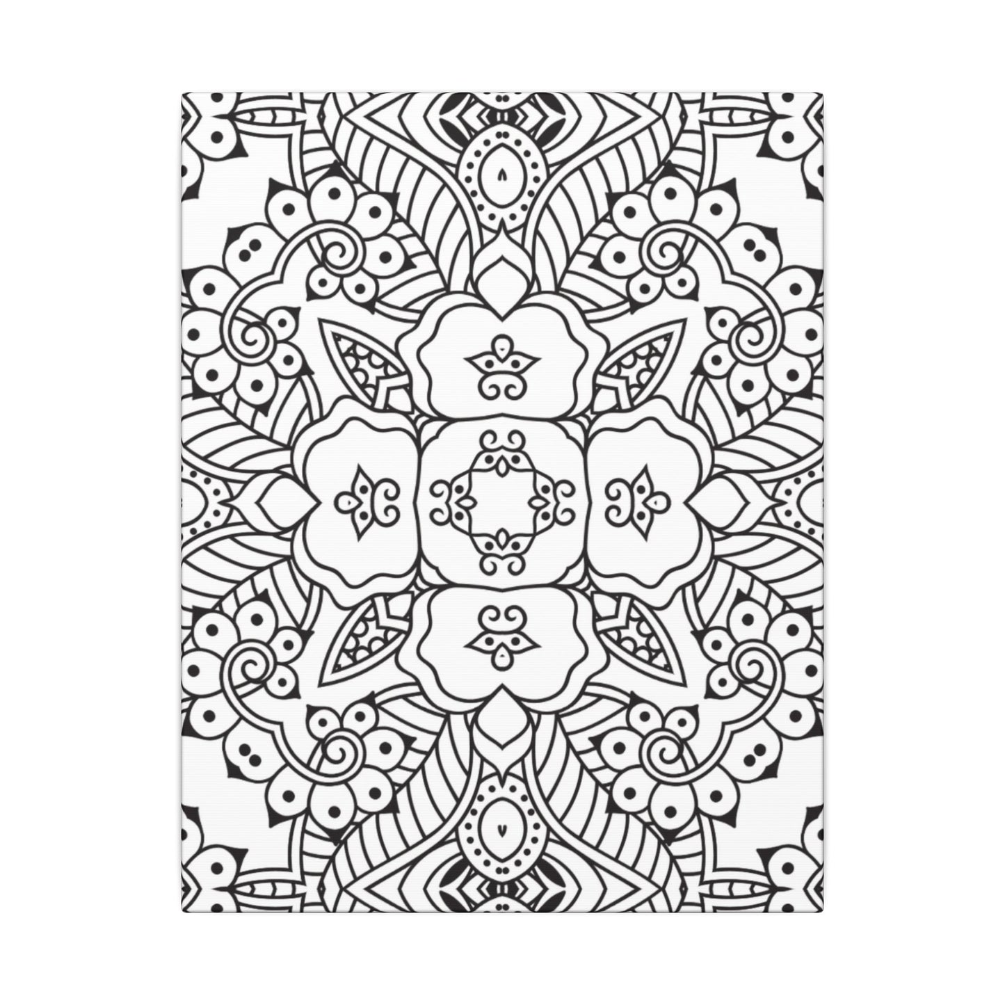 Paint-Your-Own Mandala Canvas Design #15, Stretched, 0.75" (Multi-Size)