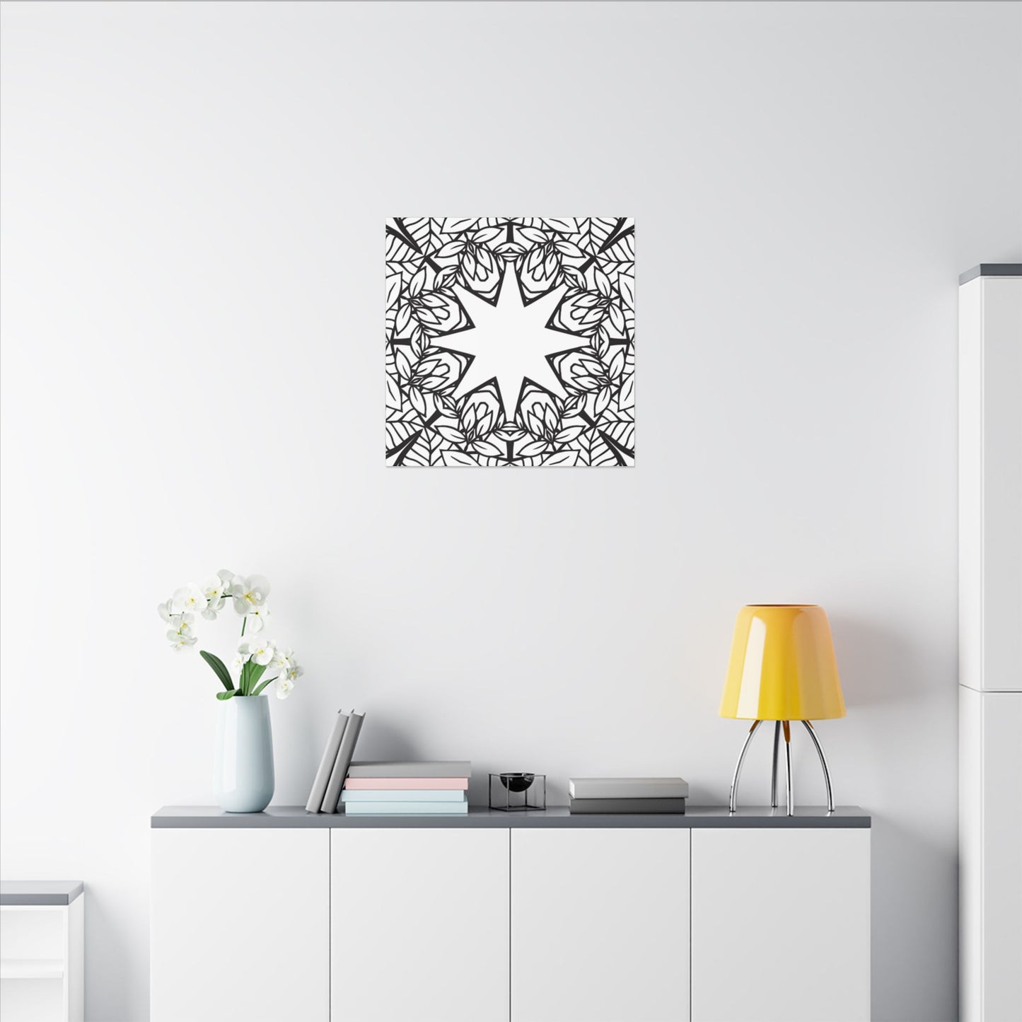 Paint-Your-Own Mandala Canvas Design #3, Stretched, 0.75" (Multi-Size)
