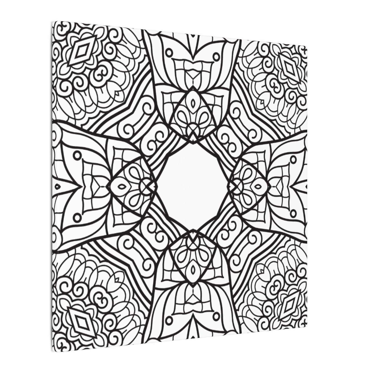 Paint-Your-Own Mandala Canvas Design #12, Stretched, 0.75" (Multi-Size)