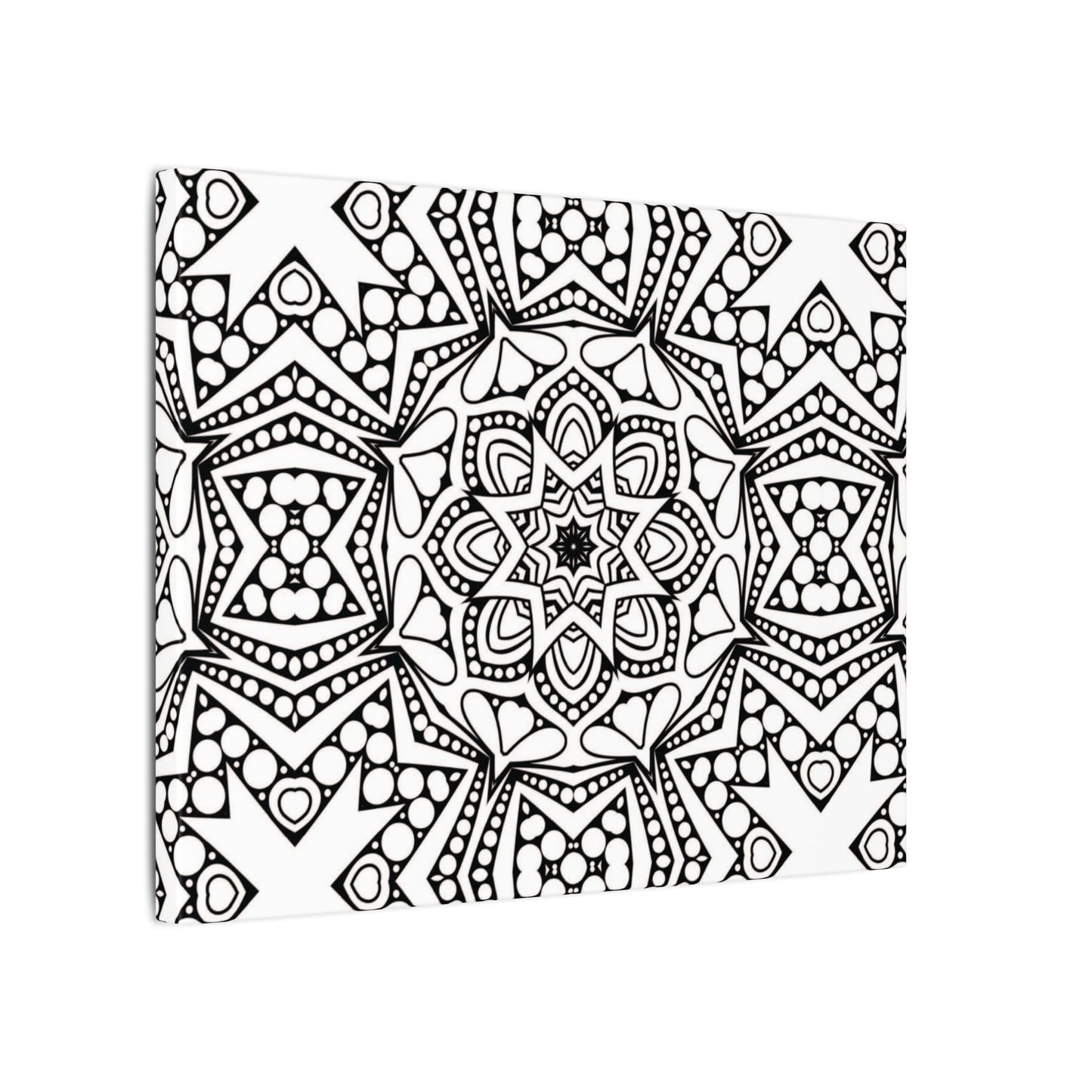 Paint-Your-Own Mandala Canvas Design #18, Stretched, 0.75" (Multi-Size)