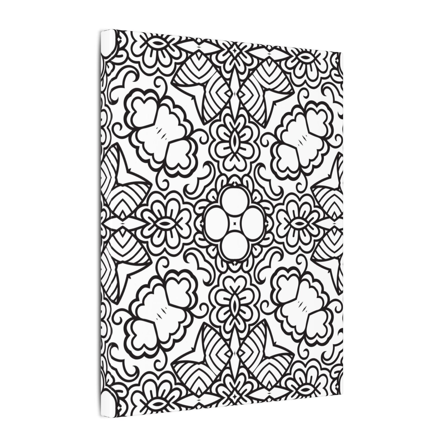 Paint-Your-Own Mandala Canvas Design #16, Stretched, 0.75" (Multi-Size)
