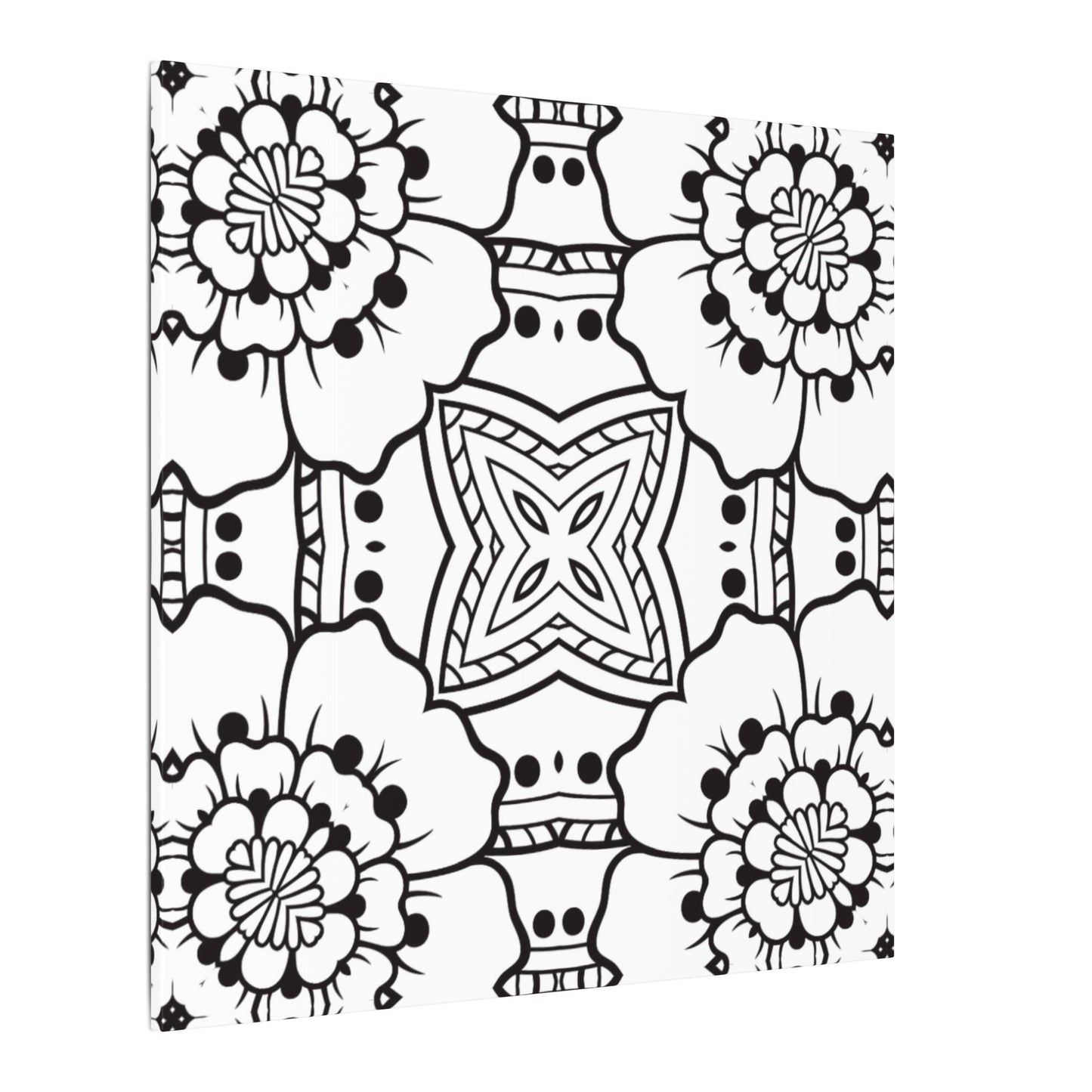 Paint-Your-Own Mandala Canvas Design #25, Stretched, 0.75" (Multi-Size)