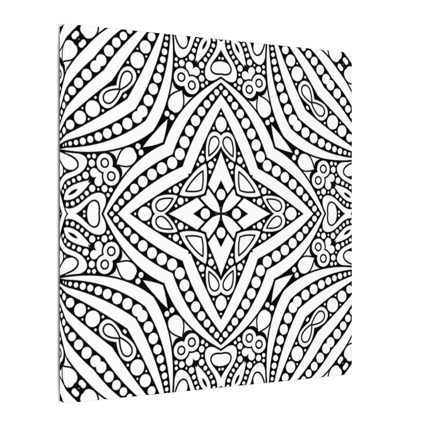 Paint-Your-Own Mandala Canvas Design #46, Stretched, 0.75" (Multi-Size)