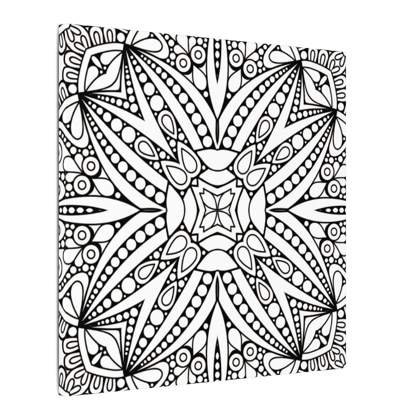 Paint-Your-Own Mandala Canvas Design #41, Stretched, 0.75" (Multi-Size)