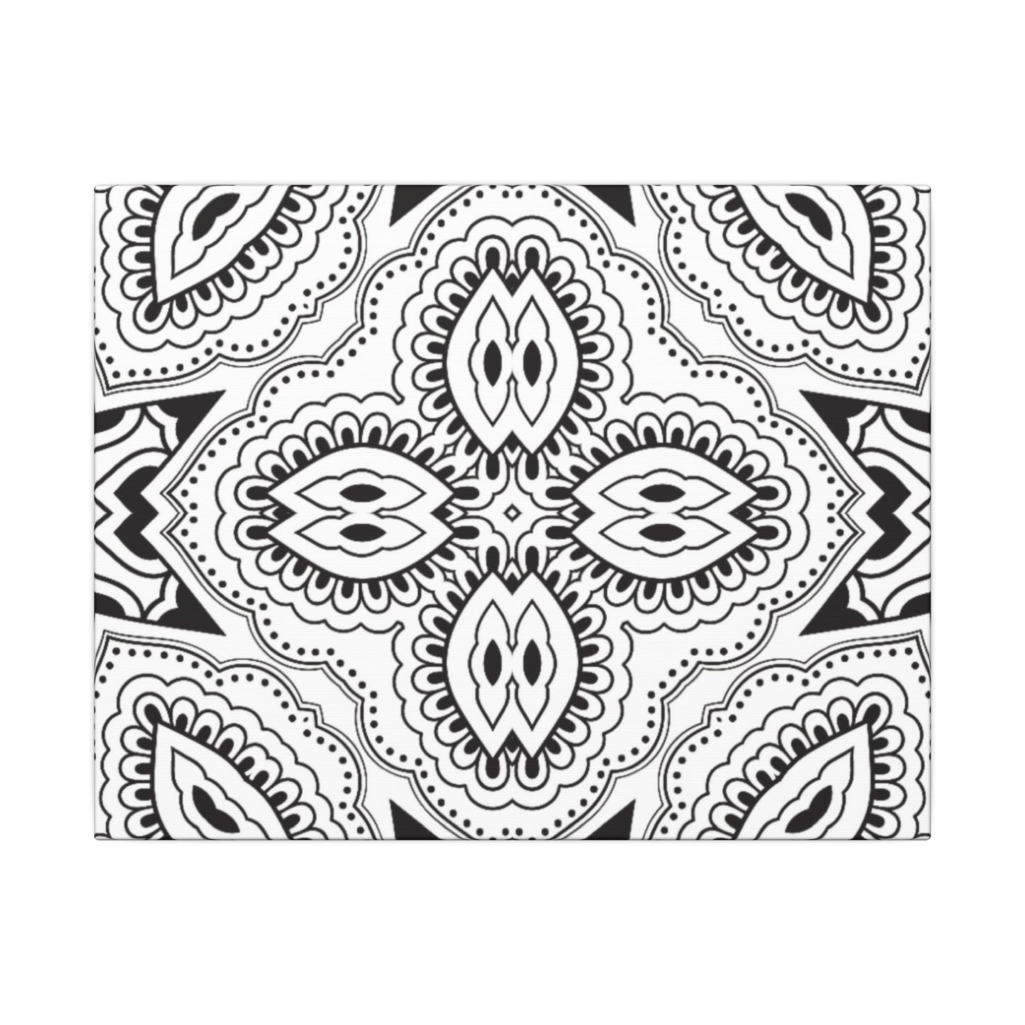 Paint-Your-Own Mandala Canvas Design #36, Stretched, 0.75" (Multi-Size)
