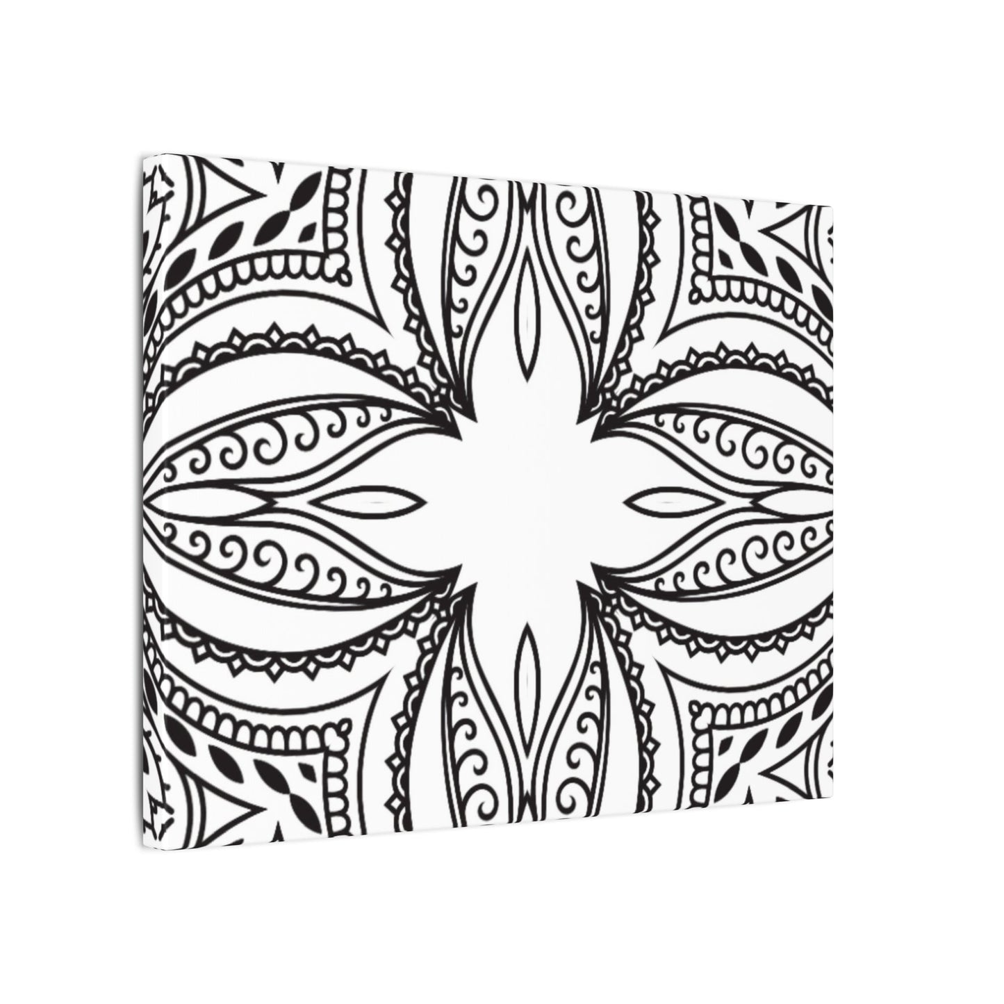 Paint-Your-Own Mandala Canvas Design #21, Stretched, 0.75" (Multi-Size)